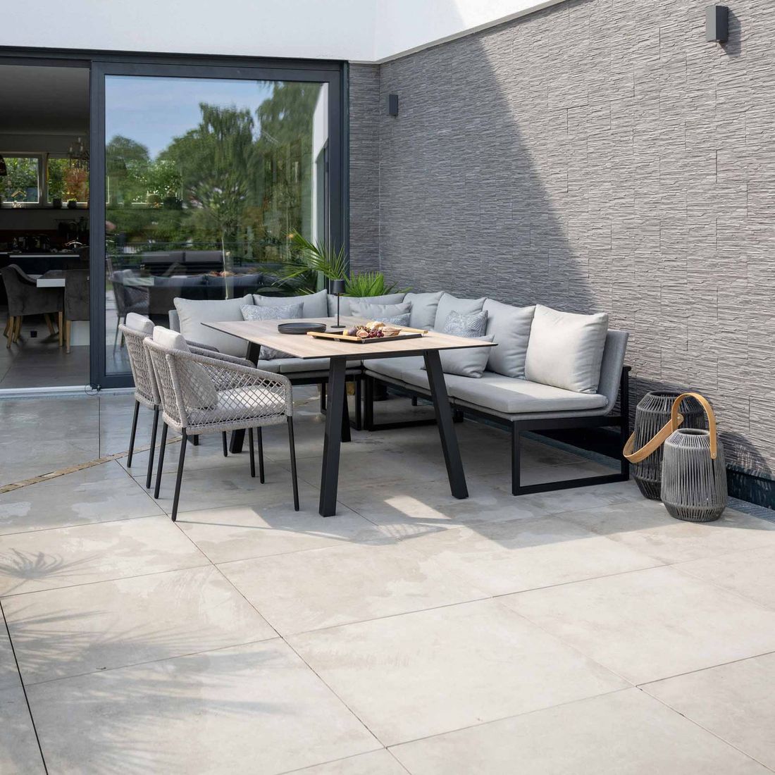 Stern Tammo Gartensofa Aluminium/Textilene/Kunstfaser