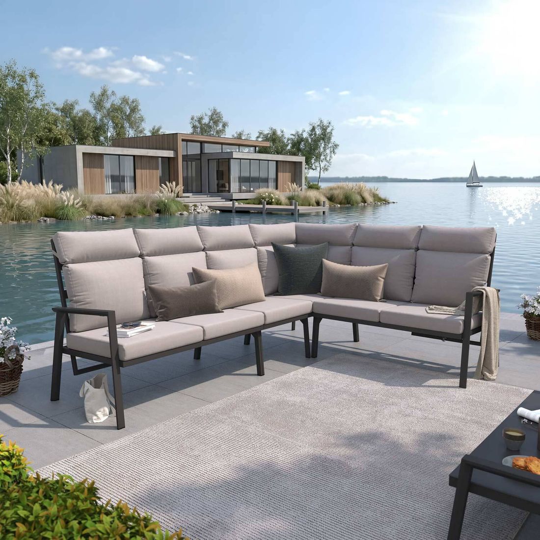 OUTLIV. Milano Dininglounge Aluminium/Polyester