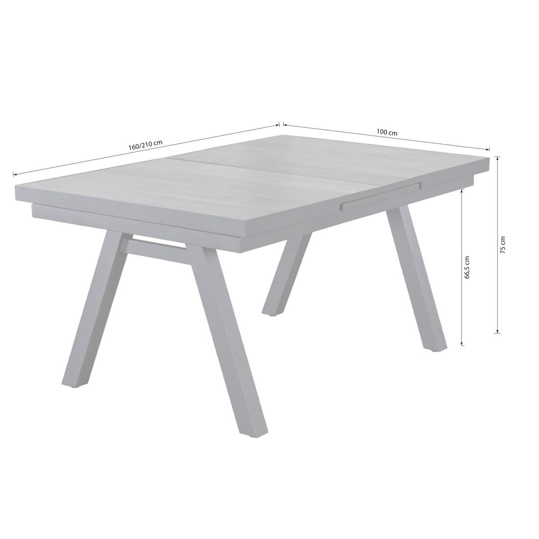 LC Garden Sunfort Gartenmöbel-Set Tisch 160/210x100cm