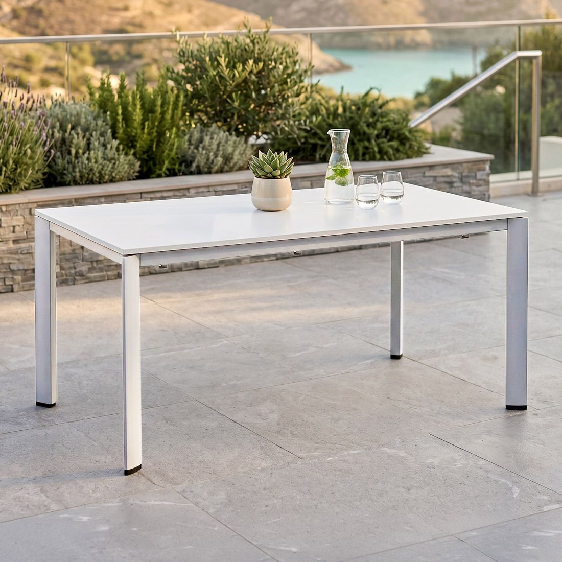 Kettler Edge Gartentisch 160x95cm Aluminium/Kettalux-Plus