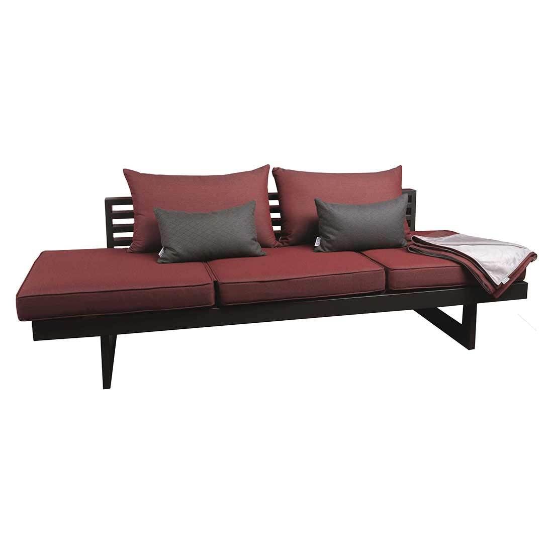 Stern New Holly Gartenloungesofa verstellbar Aluminium/Outdoorstoff