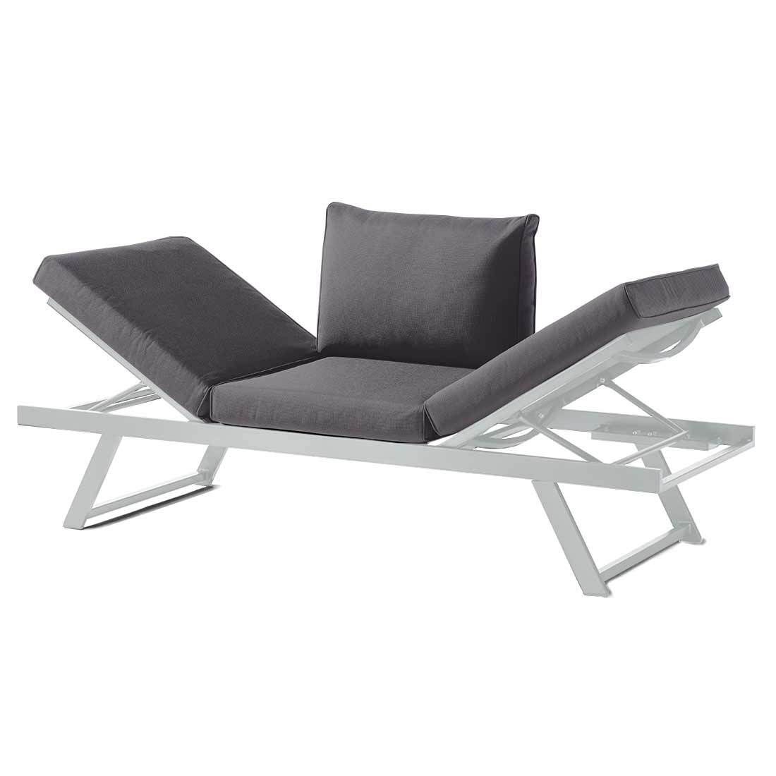 Sieger Auckland Diningsofa Aluminium/Sunproof