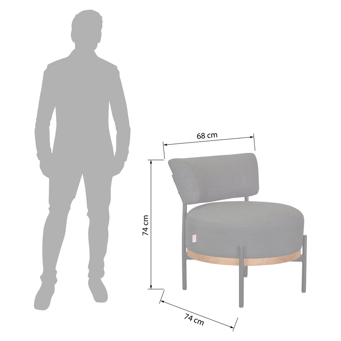 LC Garden Sunbay Ecklounge Teak/Sunbrella