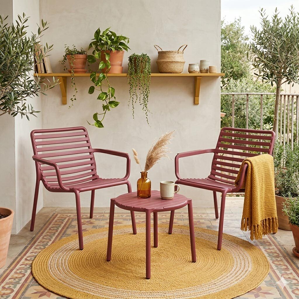 Nardi Doga Relax Loungeset inkl. Loungetisch Kunststoff
