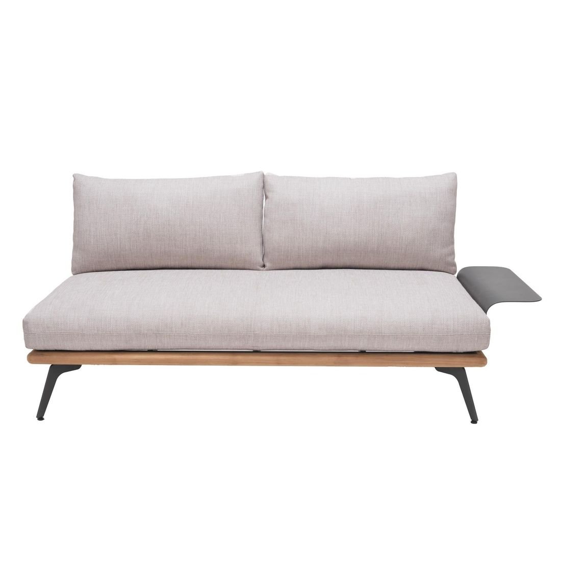 LifestyleGarden Pearl Gartenloungesofa Aluminium/Teak/Olefin