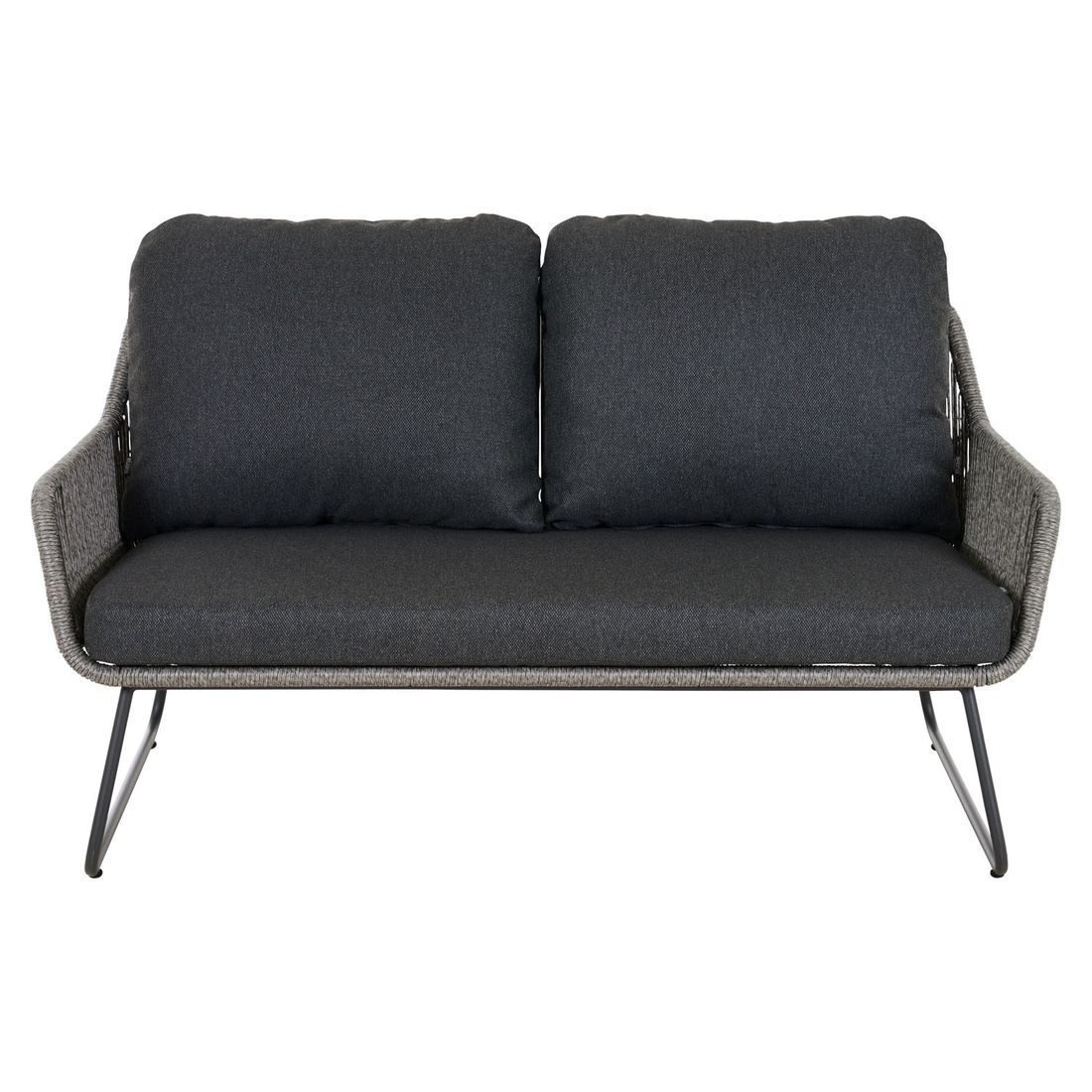 Siena Garden Kansas Loungeset inkl. Loungetisch Aluminium/Gardino-Geflecht