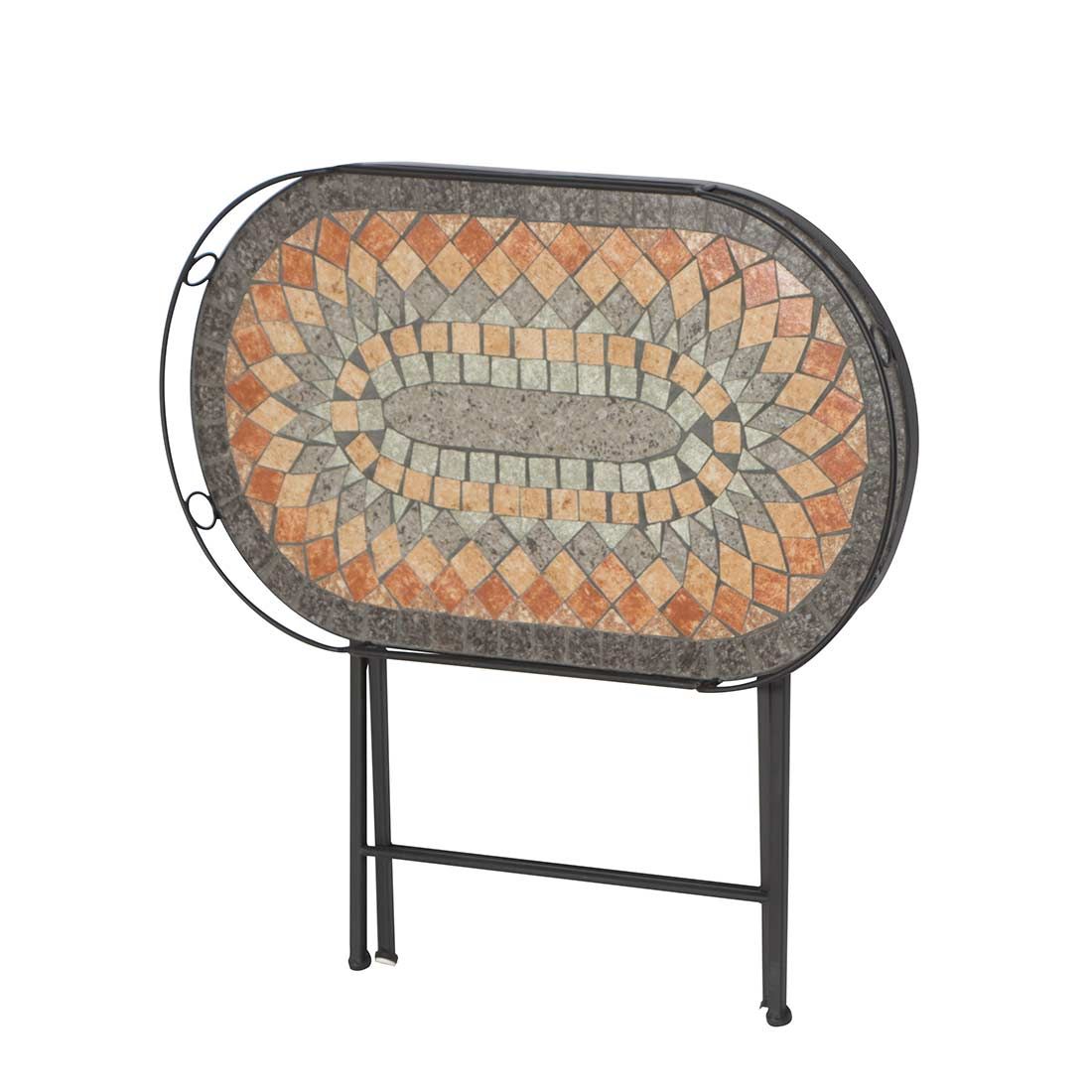 Siena Garden Prato Serviertisch 68x41 cm Eisen/Mosaik