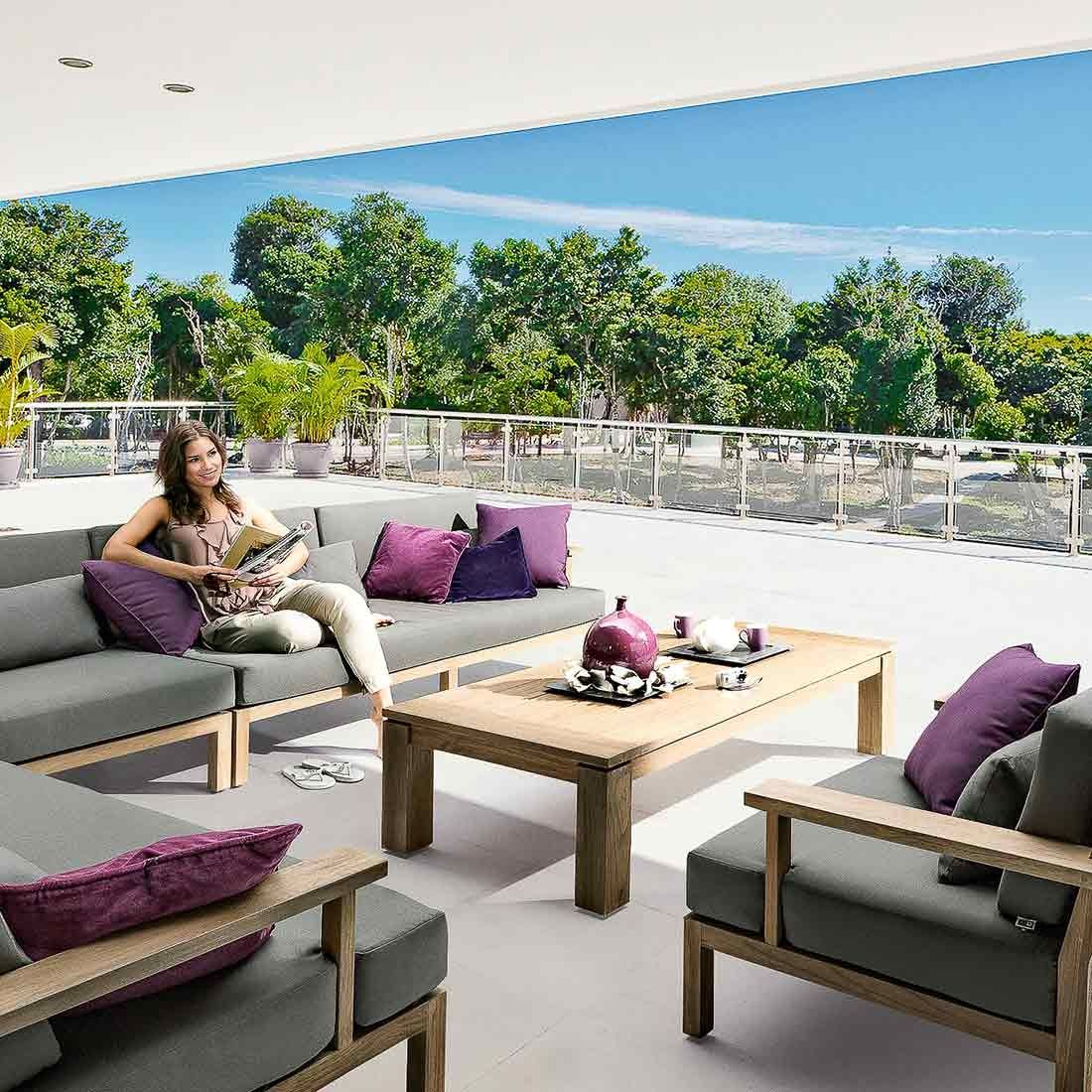 Apple Bee XXL-Factor Loungetisch 160x80 cm Teak