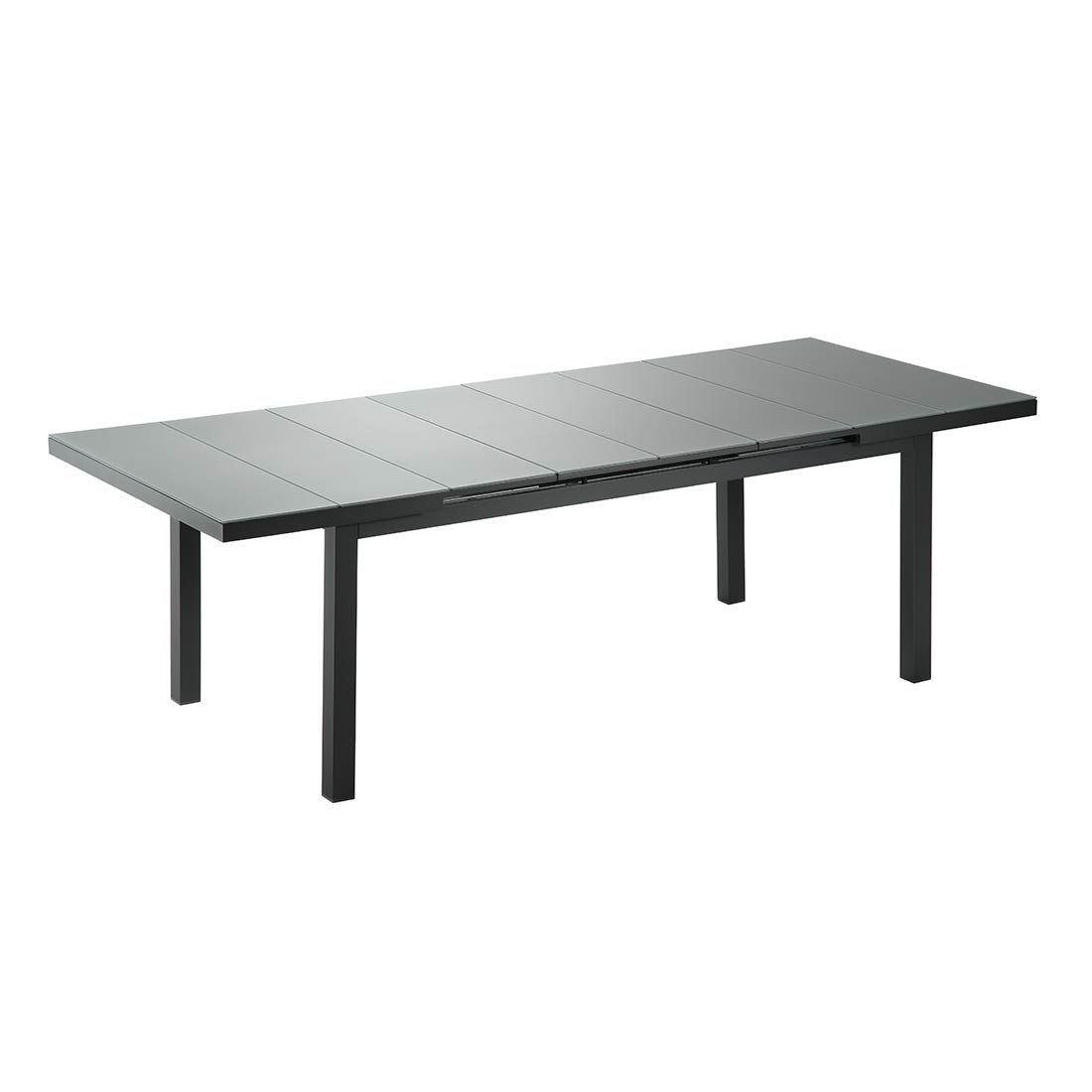 Niehoff Nancy Ausziehtisch 180/240x100 cm Aluminium/Glas