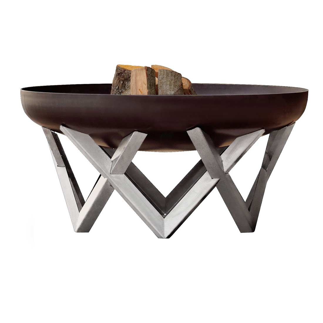 SvenskaV Venta Design-Feuerschale Ø79cm Rohstahl