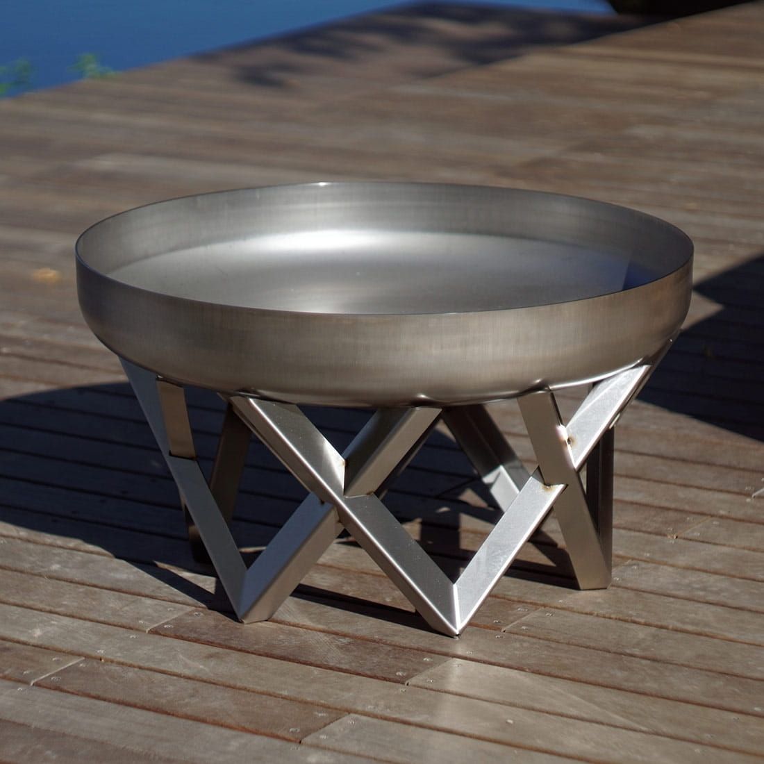SvenskaV Venta Design-Feuerschale Ø79cm Edelstahl