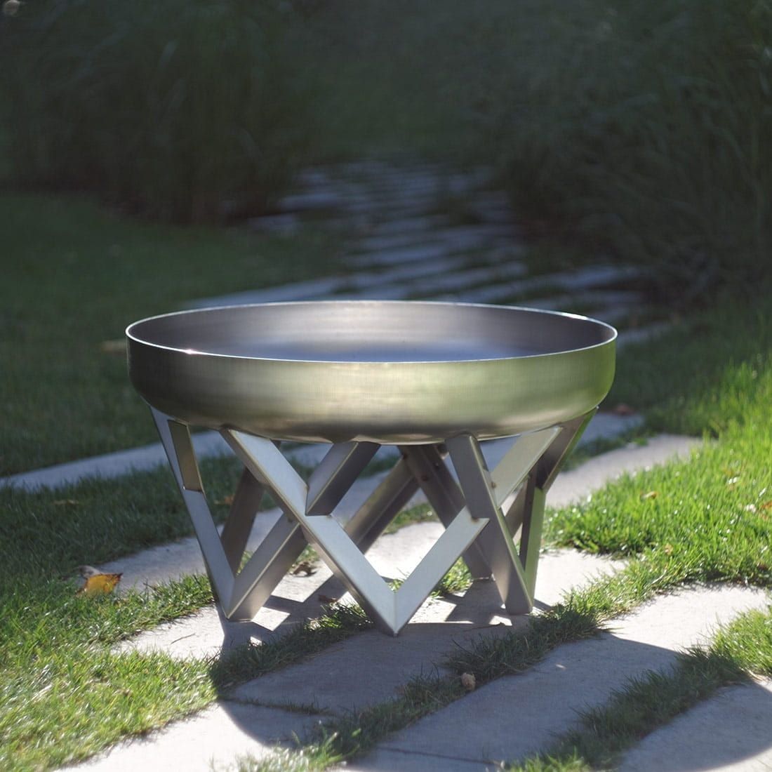 SvenskaV Venta Design-Feuerschale Ø79cm Edelstahl