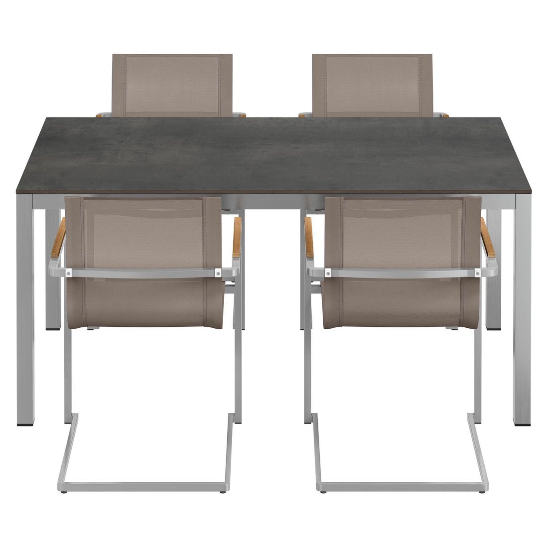 OUTLIV. Rimini Gartenmöbel-Set M (4 Plätze) Tisch 160x90cm