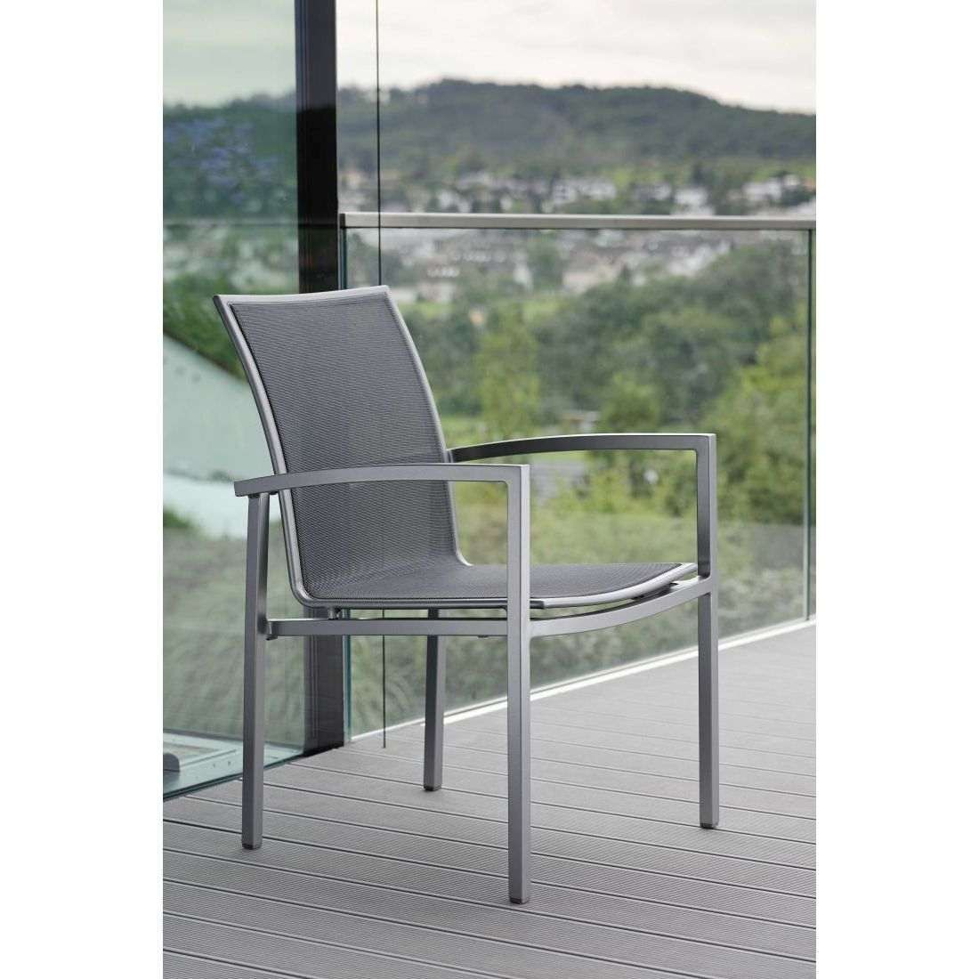 Stern Skelby Stapelsessel Aluminium/Textilene