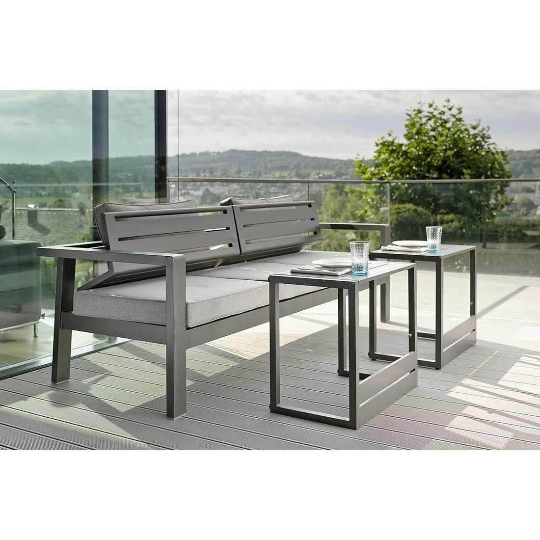 Stern Novus Beistelltisch 67x63x43 cm Aluminium