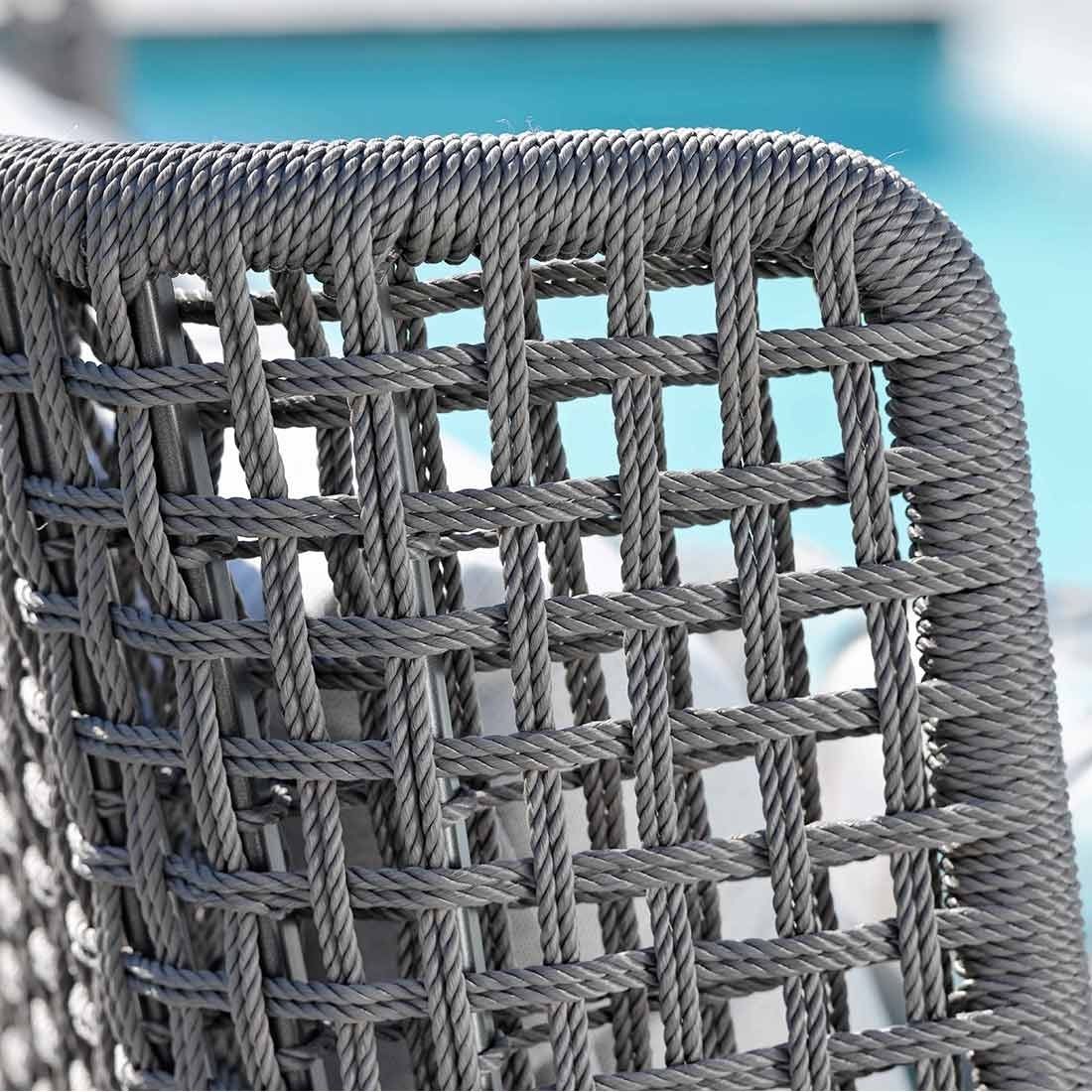 Stern Greta 3-Sitzersofa Aluminium/Rope