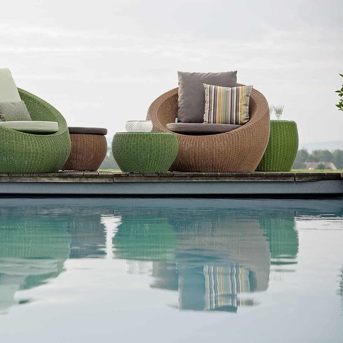 Stern Anny Loungesessel Geflecht inkl. Kissen