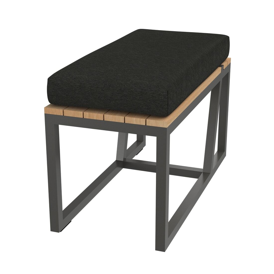 Sieger Havanna Beistelltisch 69x32cm Aluminium/Teak