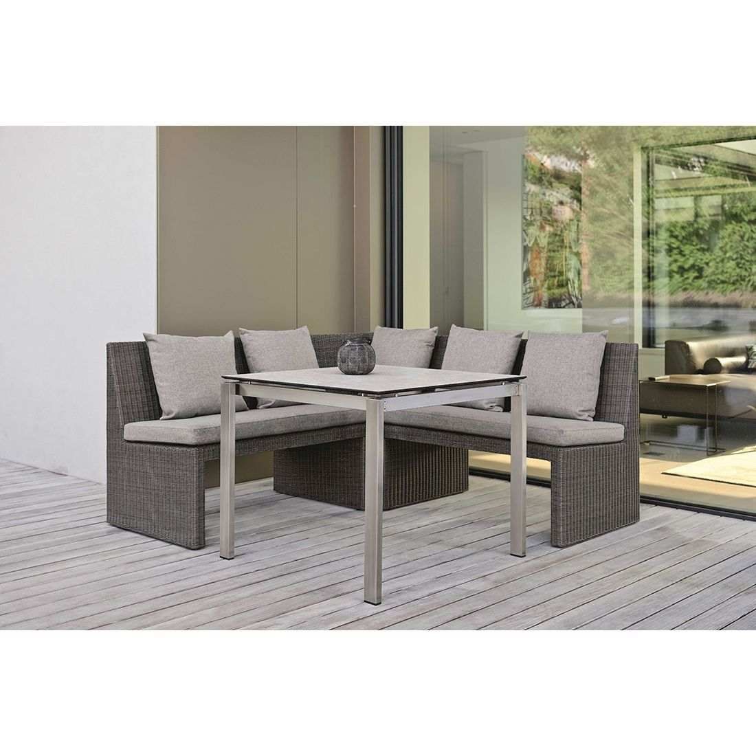 Stern Noel Gartenbank 110cm Geflecht