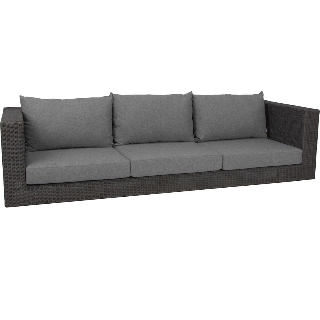 Stern Fontana Gartenloungesofa Korpus Geflecht/Outdoorstoff