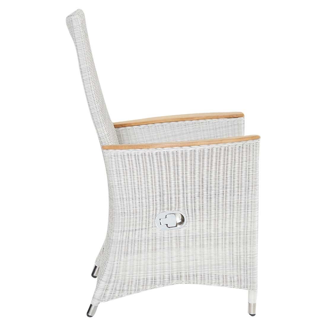 LC Garden Chelsea Gartensessel Geflecht mit Teak-Armlehnen