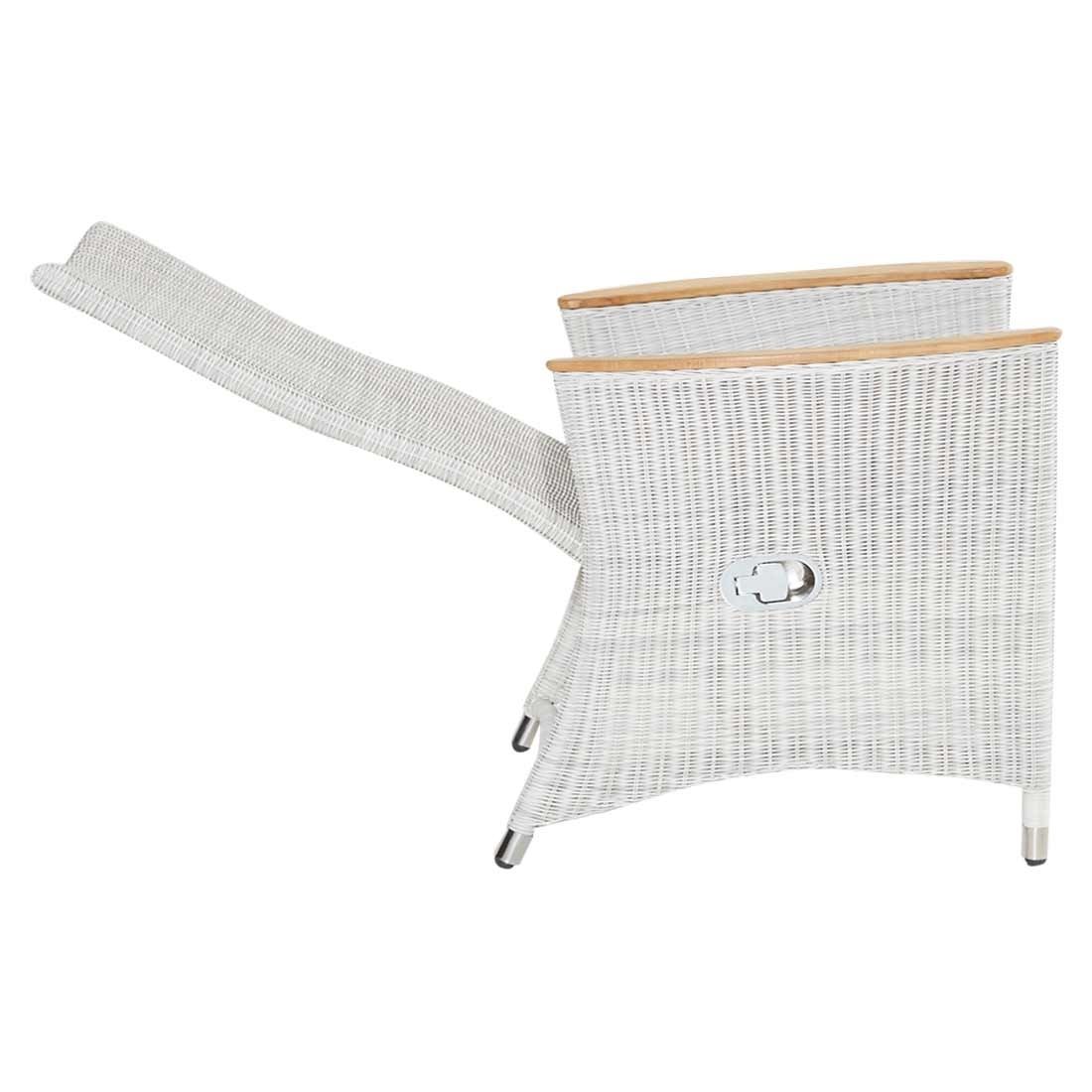 LC Garden Chelsea Gartensessel Geflecht mit Teak-Armlehnen