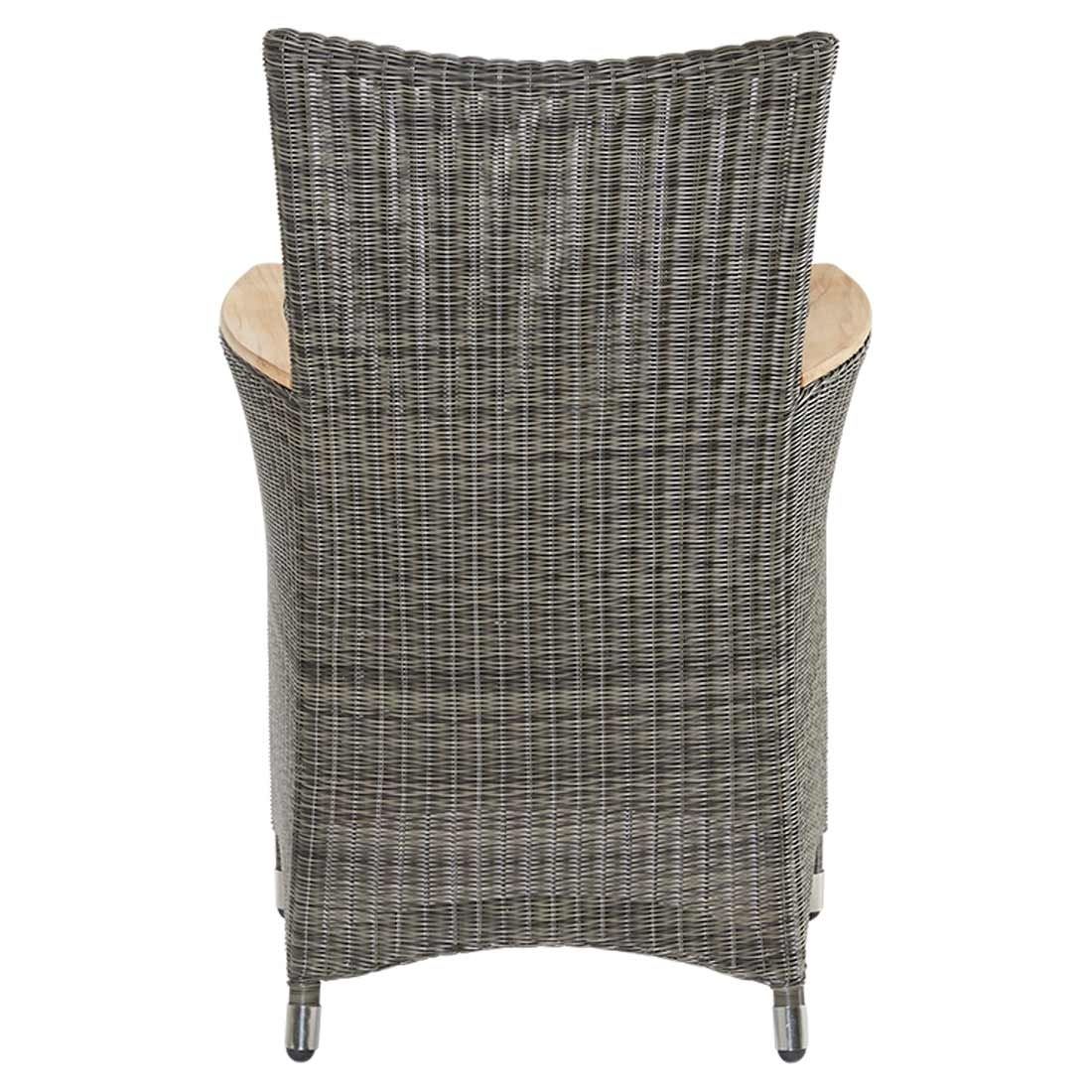 LC Garden Chelsea Gartensessel Geflecht mit Teak-Armlehnen