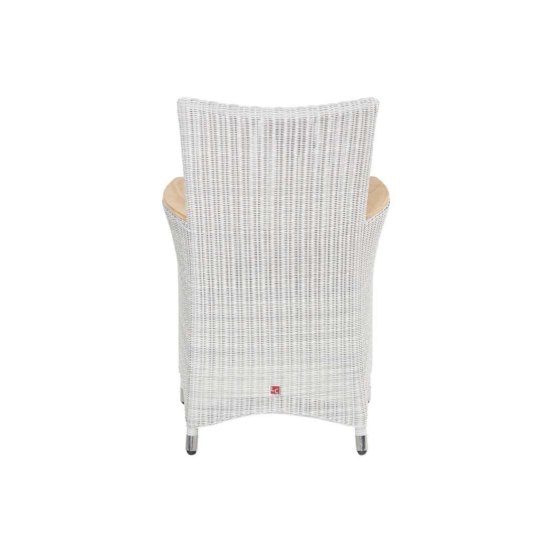 LC Garden Chelsea Gartensessel Geflecht mit Teak-Armlehnen