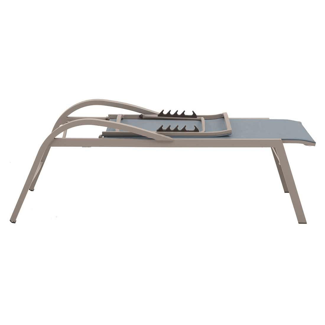 Siena Garden Milos Gartenliege Aluminium/Ranotex®