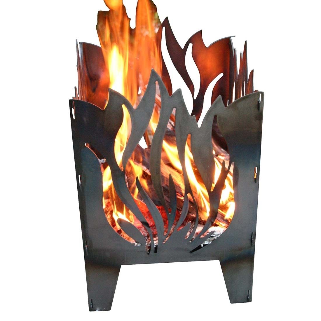 SvenskaV Flamme Feuerkorb Rohstahl 30,5x32,0x47cm