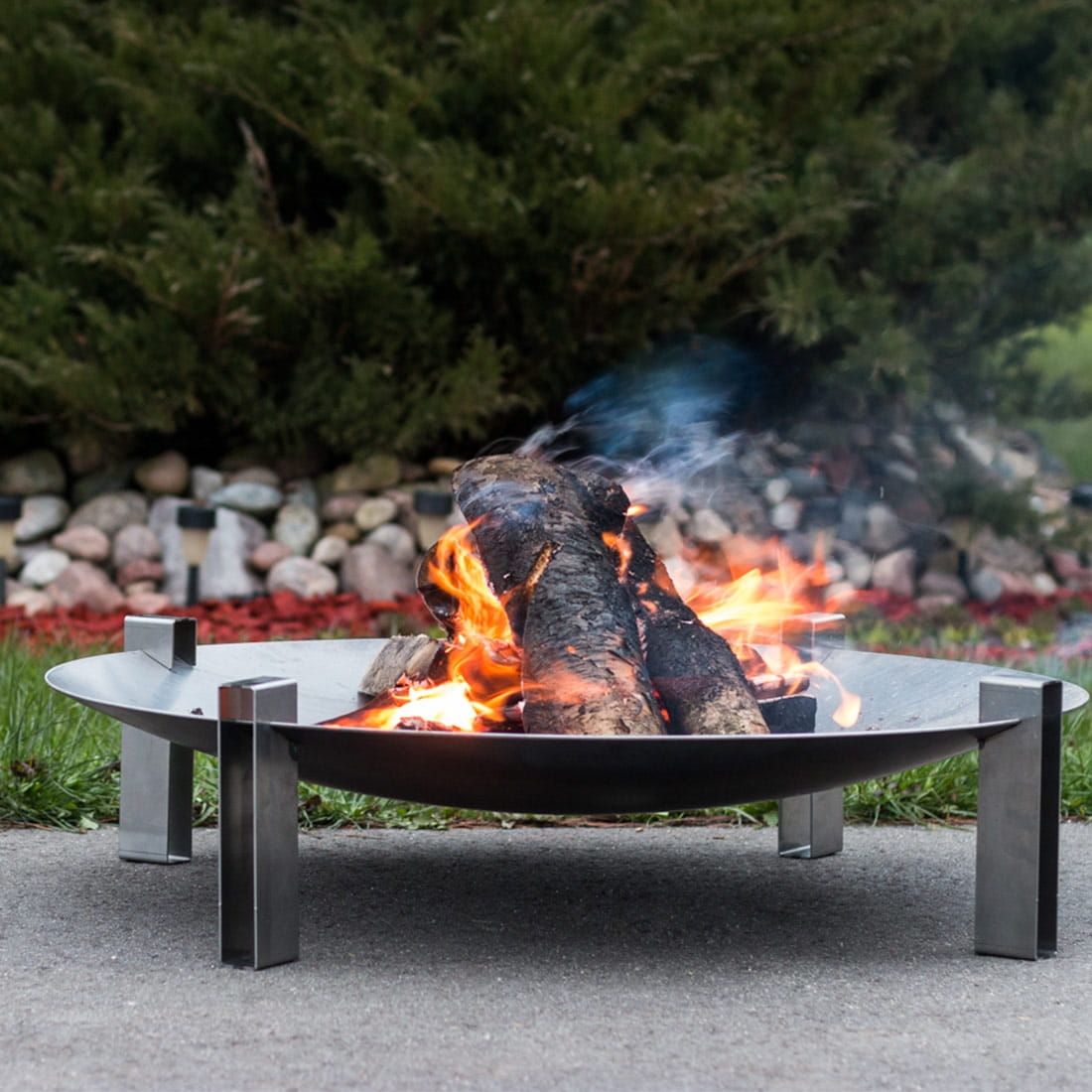 SvenskaV Space Design-Feuerschale Ø58x20cm Rohstahl