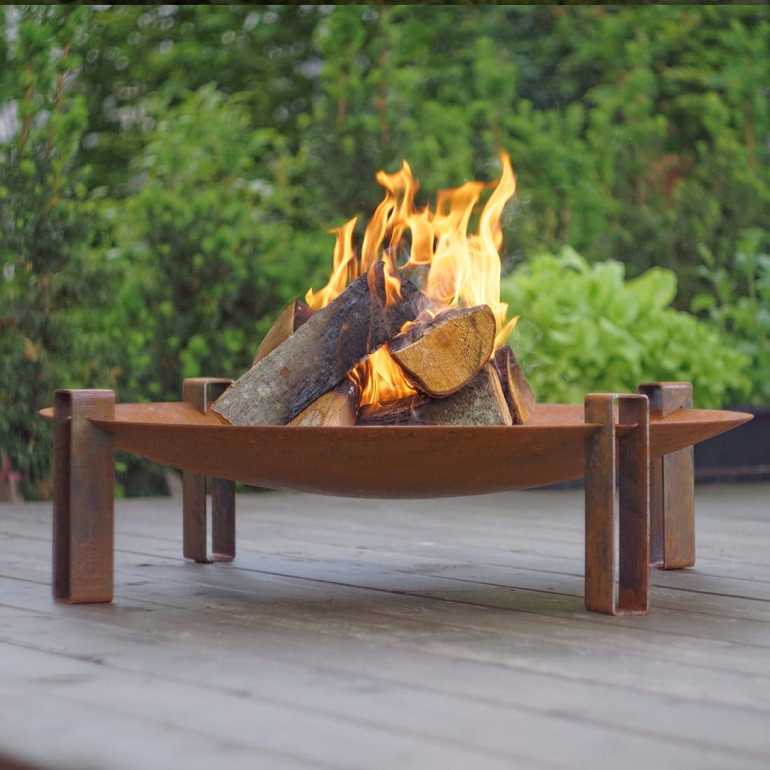 SvenskaV Space Design-Feuerschale Ø58x20cm Rohstahl