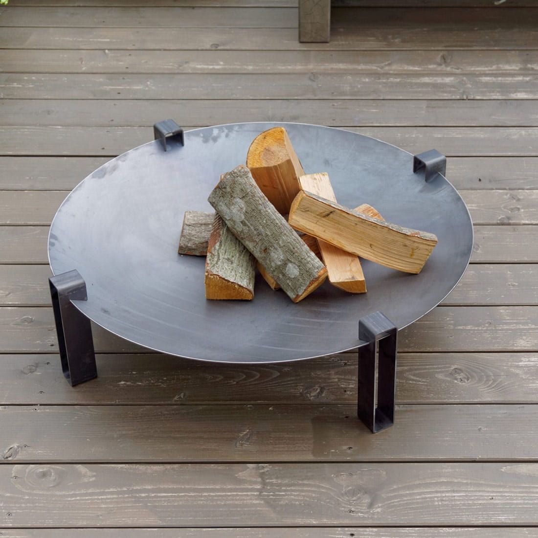 SvenskaV Space Design-Feuerschale Ø58x20cm Rohstahl