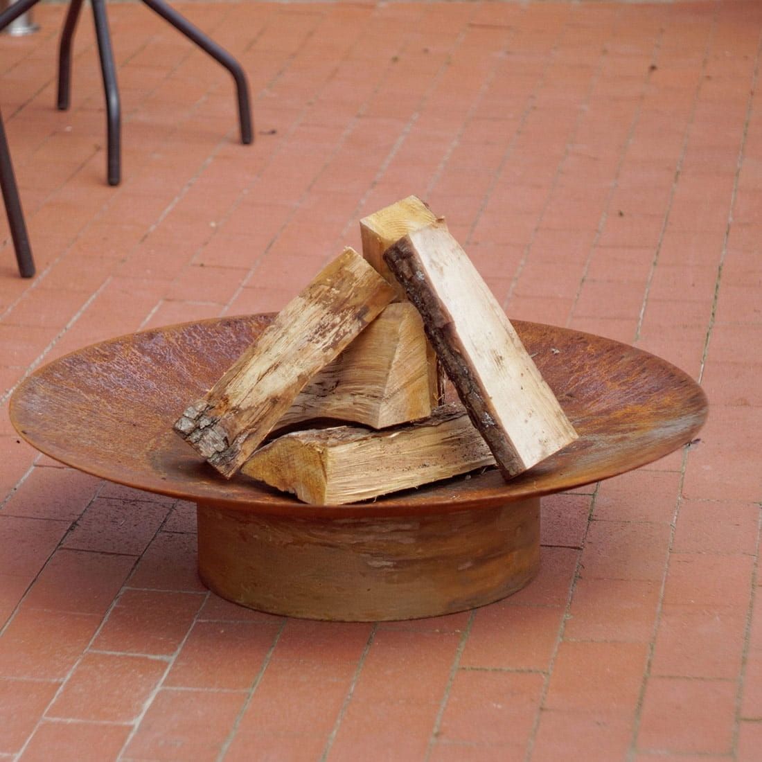 SvenskaV Grace Design-Feuerschale Ø80 x20cm Rohstahl