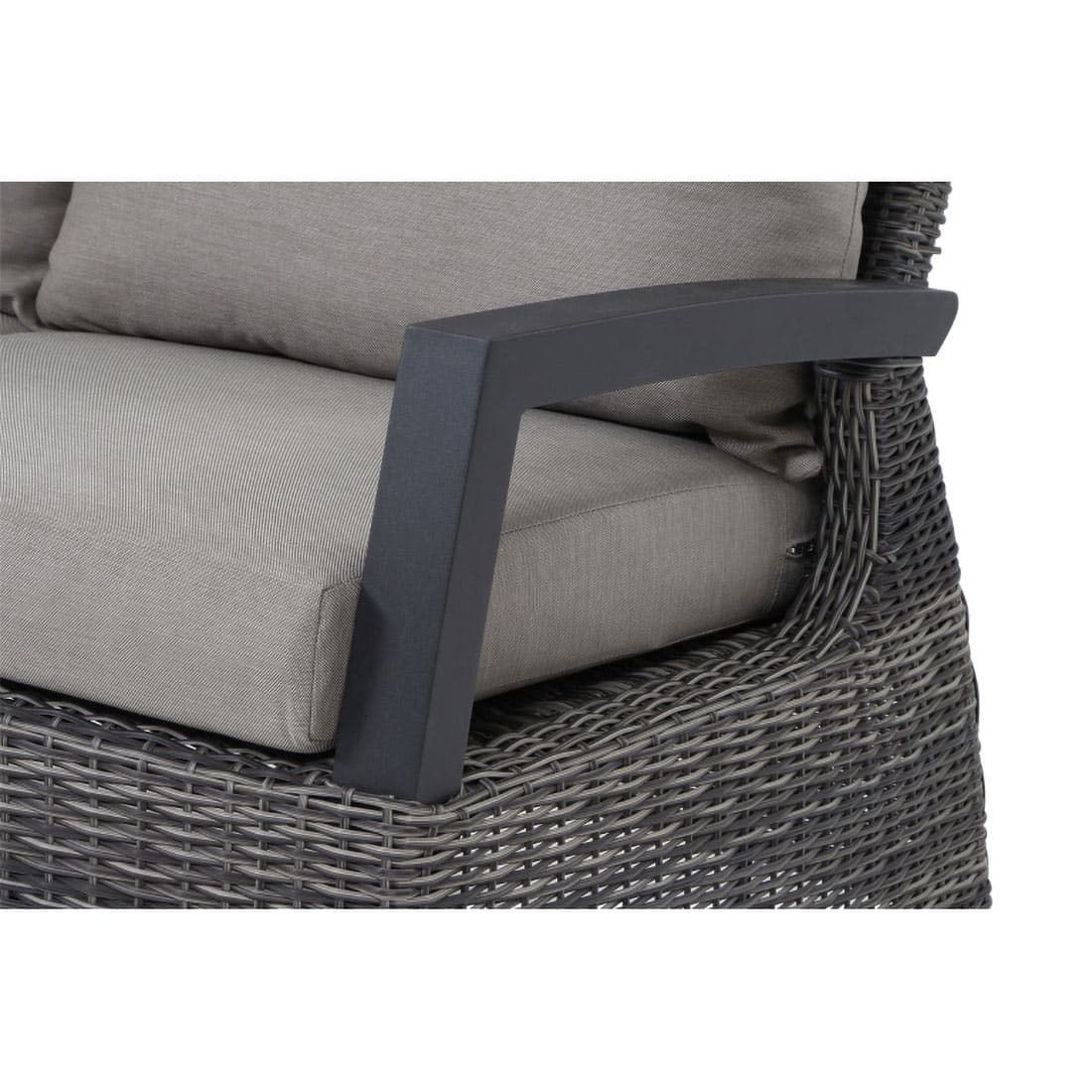 Siena Garden Corido Eck-/Endmodul Aluminium/Geflecht inklusive Kissen
