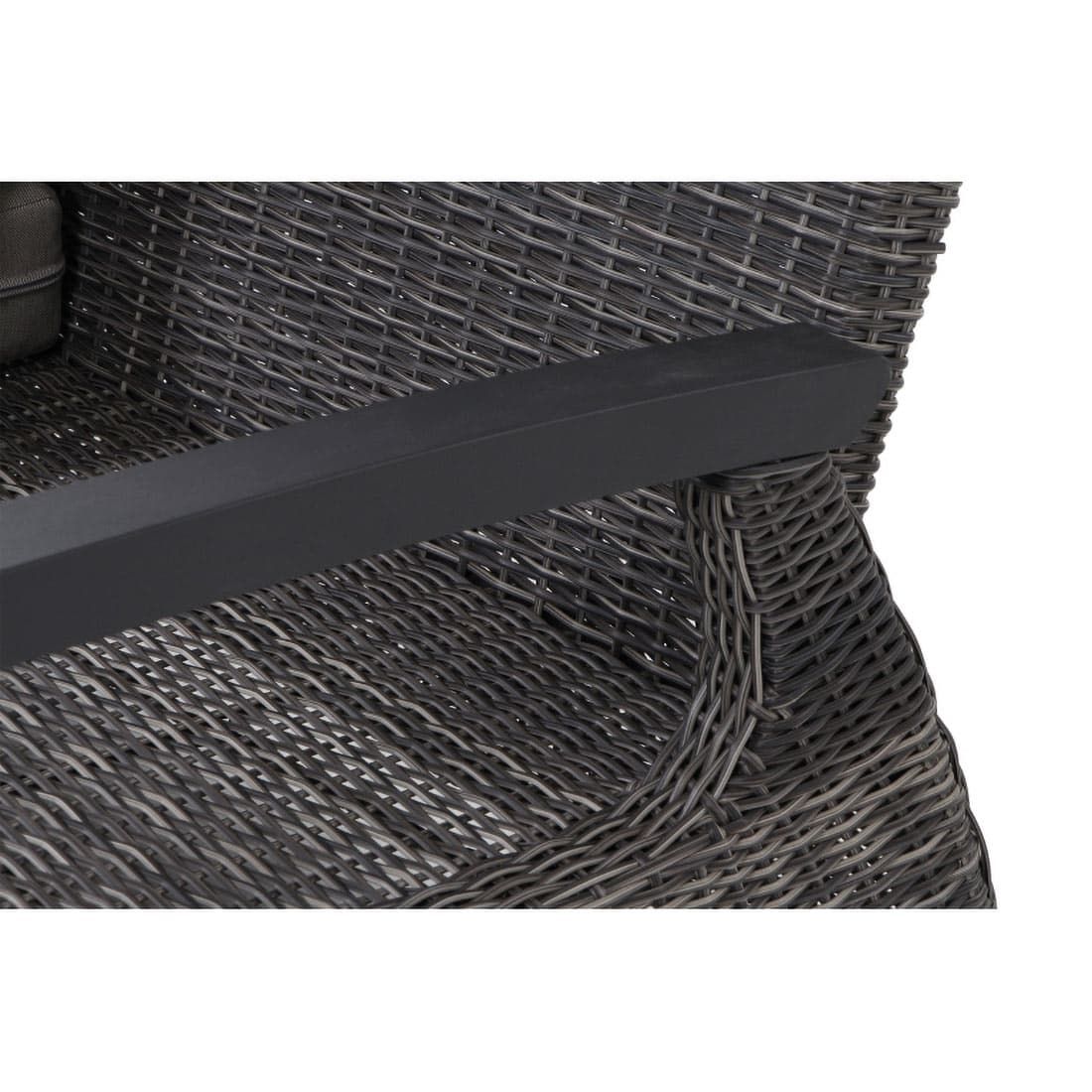 Siena Garden Corido Eck-/Endmodul Aluminium/Geflecht inklusive Kissen