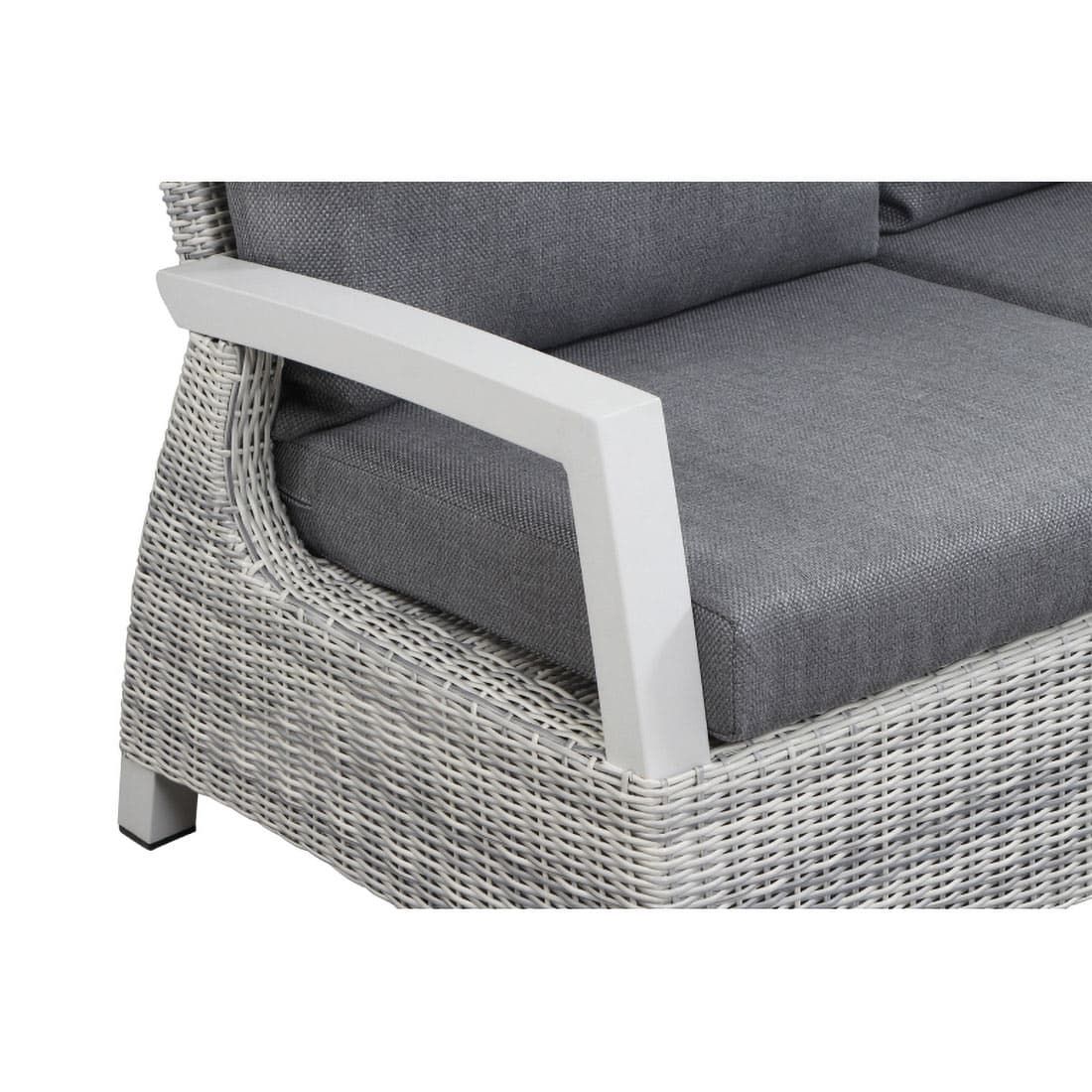 Siena Garden Corido Eck-/Endmodul Aluminium/Geflecht inklusive Kissen