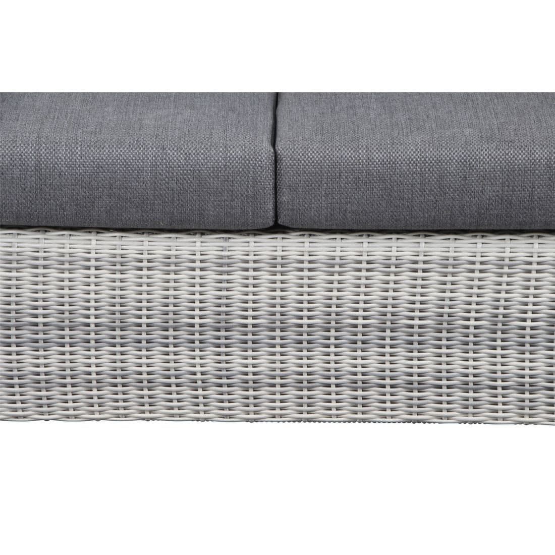 Siena Garden Corido Eck-/Endmodul Aluminium/Geflecht inklusive Kissen