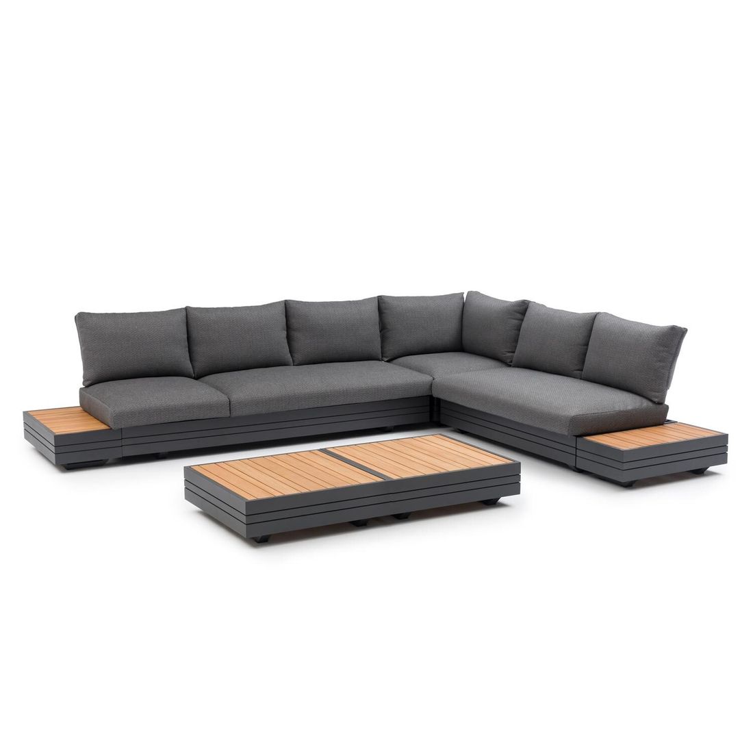 Zebra Cubo Neo Ecklounge inkl. Loungetische Aluminium/Sunproof