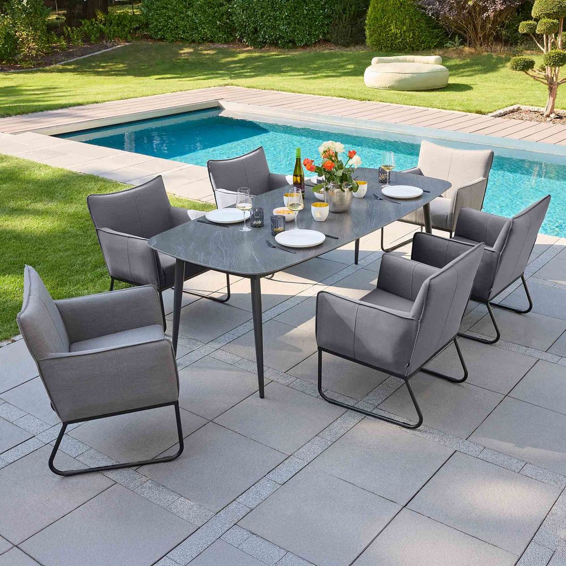 LC Garden Loma Gartensessel Aluminium/Acryl