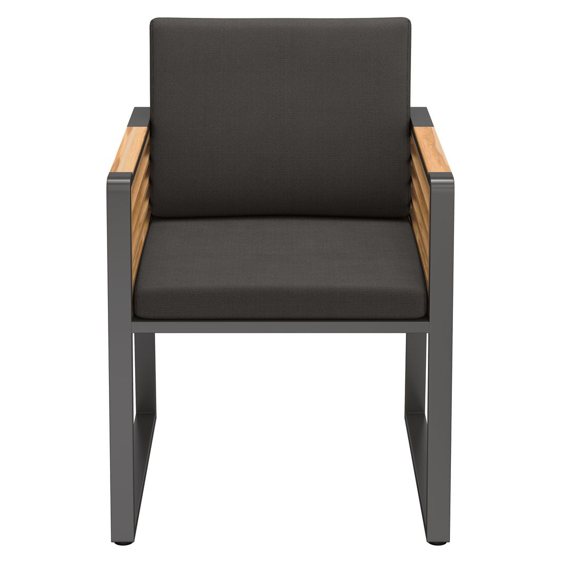 OUTLIV. New York Gartensessel Aluminium/Teak/Olefin