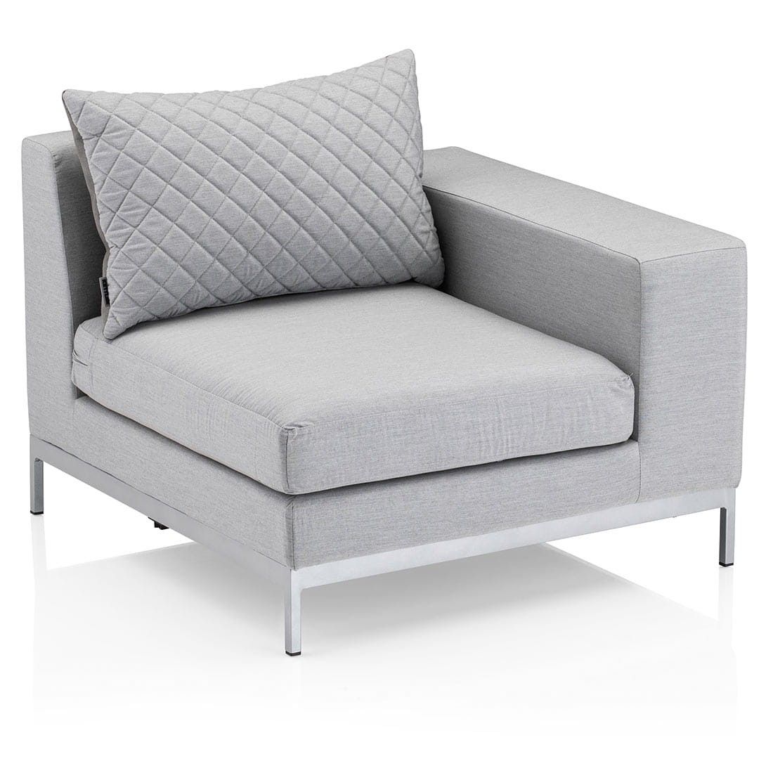 Kettler Ego Modular Gartensofa + Loungetisch Ø92cm Sunbrella