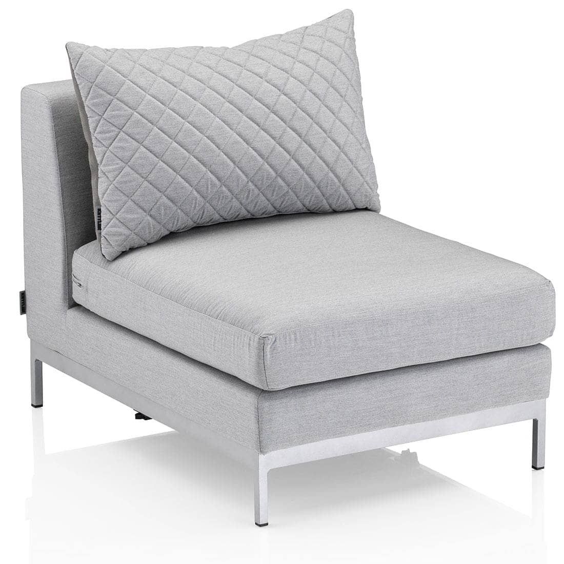 Kettler Ego Modular Gartensofa + Loungetisch Ø92cm Sunbrella