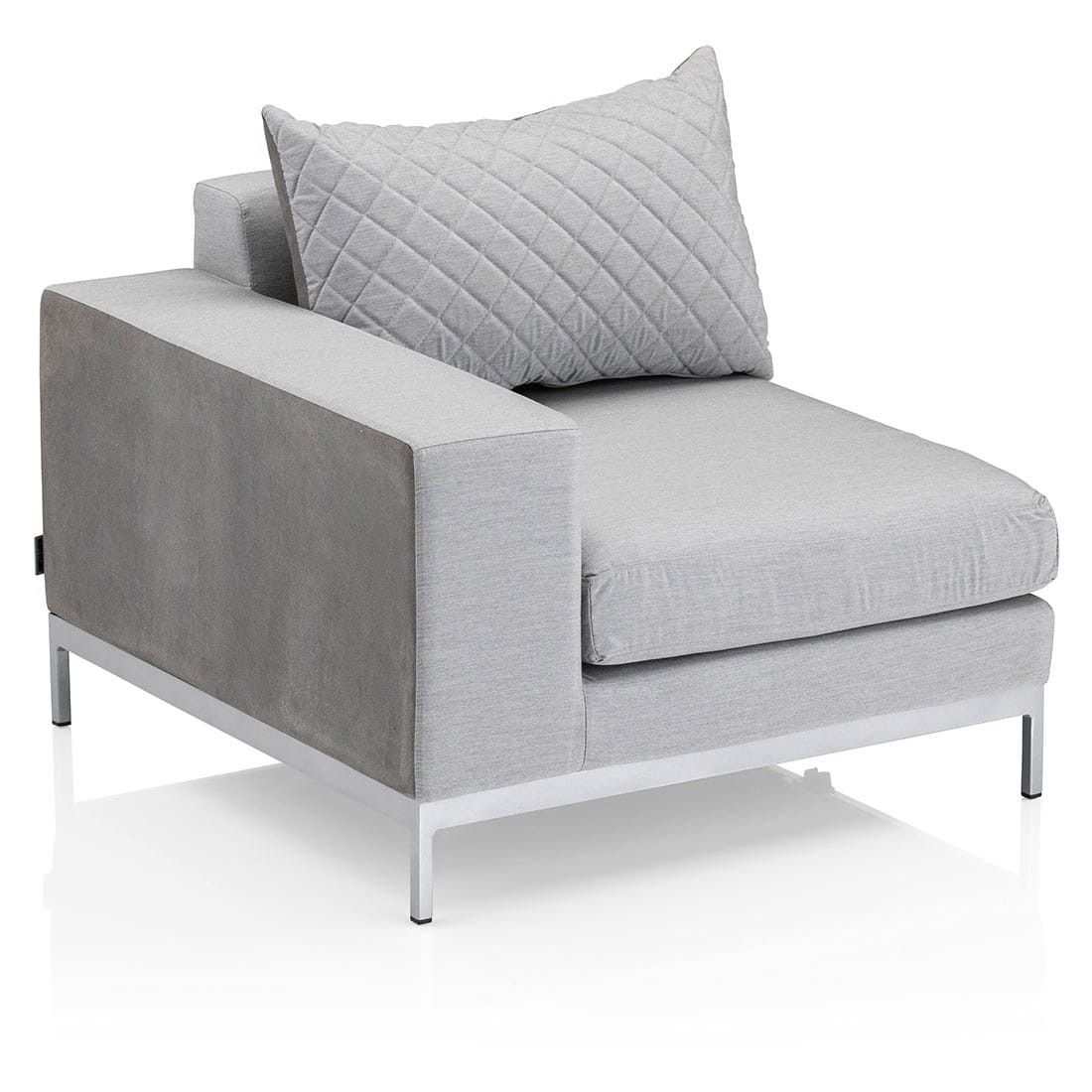 Kettler Ego Modular Gartensofa + Loungetisch Ø92cm Sunbrella