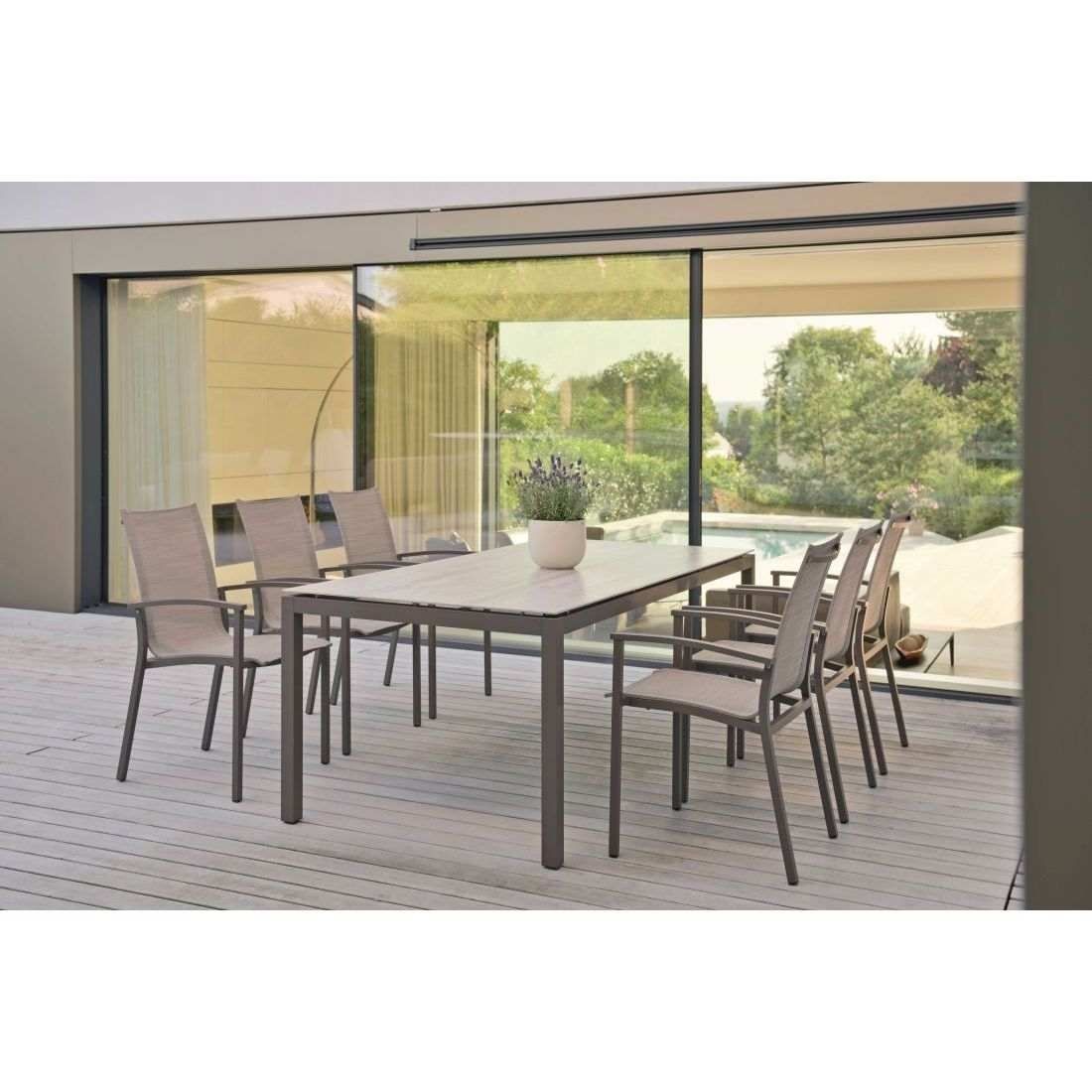 Stern Evoee Stapelsessel Aluminium/Textilene