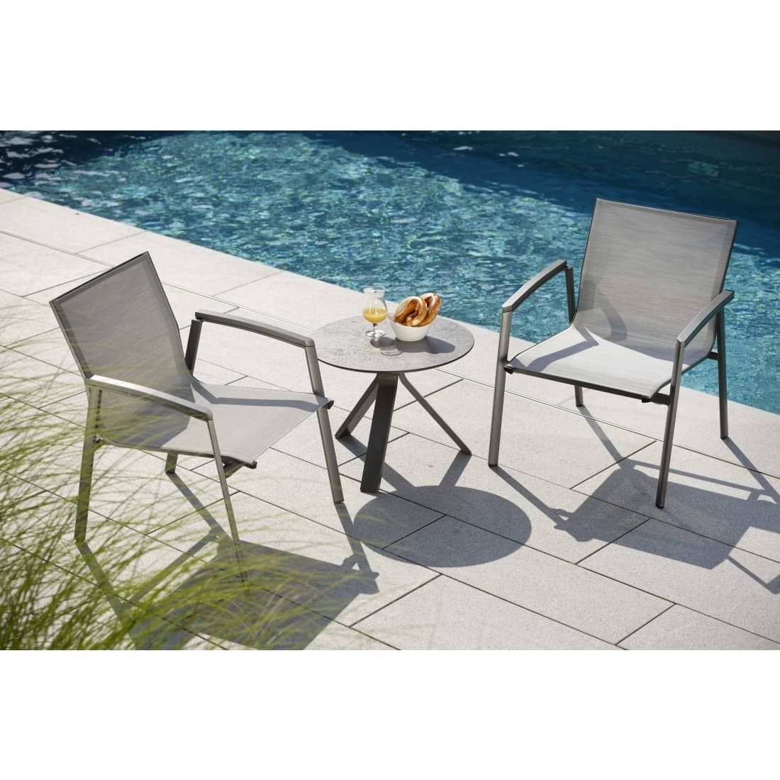 Stern Freddie Beistelltisch Aluminium/Silverstar 2.0