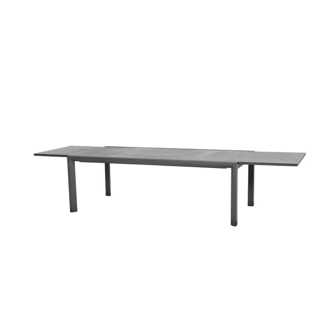 Siena Garden Kingston Ausziehtisch 220/340x100cm Alu/Glas