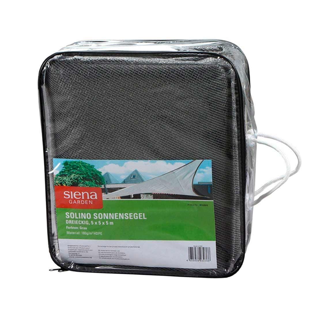 Siena Garden Solino Sonnensegel 3-eckig 500 cm HDPE