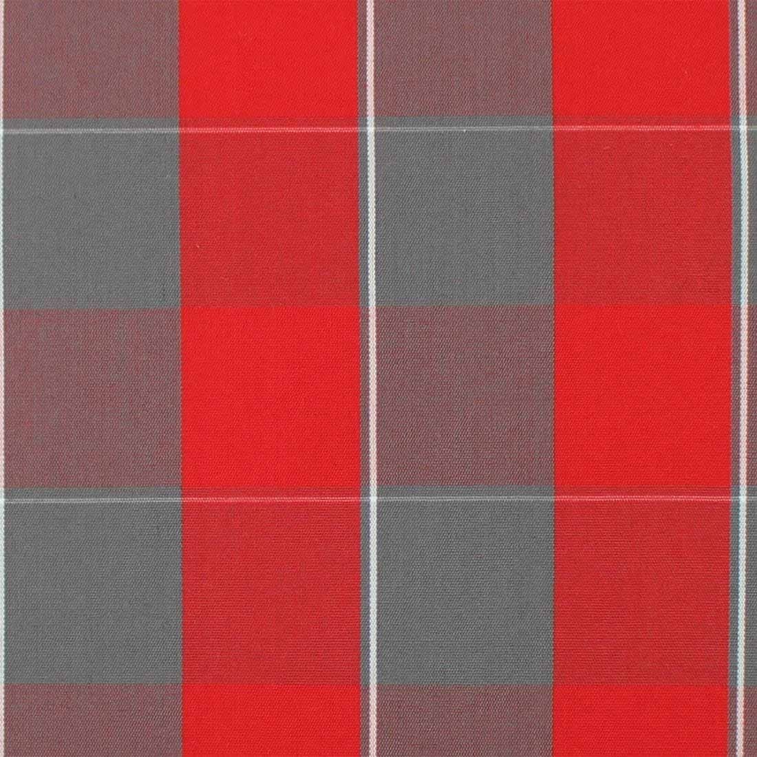 Kariert Sesselauflage Rot-Grau mittel Florence 110x50x6cm Polyester OUTLIV.