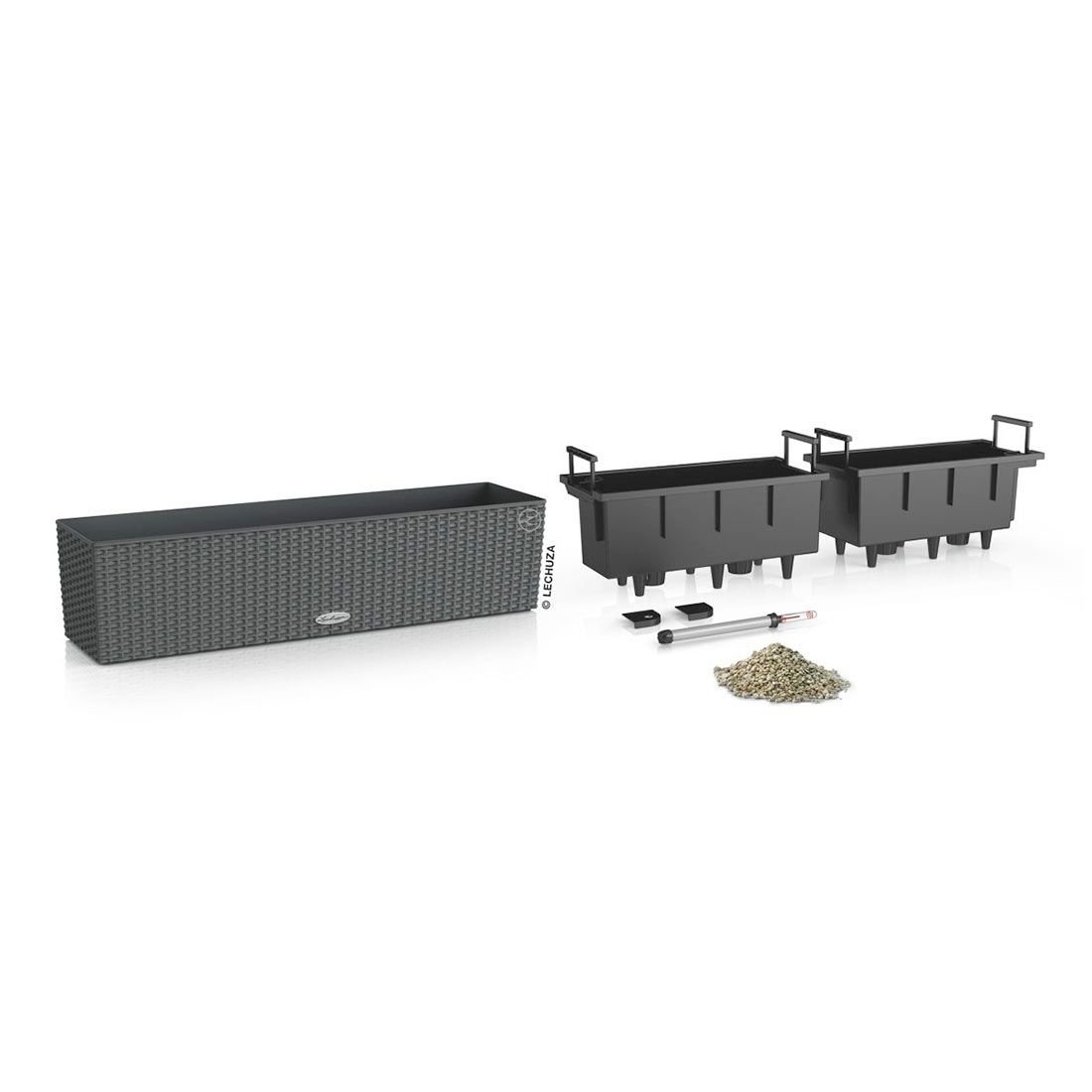 Lechuza Balconera 80 Pflanzgefäß Komplettset